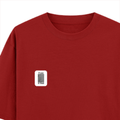 Oversized Classic T-Shirt | Unisex Oversized Fit | 100% Super-Combed Cotton | Pre-Shrunk & Ribbed Neck | Adults | Personalized | DTG | Typographic | Self-identity | Everyday | Assertive - left pocket - Red - mockup 3