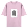 Oversized Classic T-Shirt | Unisex Fit | 100% Super-Combed Cotton | Pre-Shrunk, Double-Stitched | Adults | Personalized | DTF | Typographic | Self-identity | Everyday | Assertive - front - Light Baby Pink - mockup 1