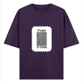 Oversized Classic T-Shirt | Unisex Fit | 100% Super-Combed Cotton | Pre-Shrunk, Double-Stitched | Adults | Personalized | DTF | Typographic | Self-identity | Everyday | Assertive - front - Purple - mockup 1