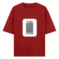Oversized Classic T-Shirt | Unisex Fit | 100% Super-Combed Cotton | Pre-Shrunk, Double-Stitched | Adults | Personalized | DTF | Typographic | Self-identity | Everyday | Assertive - front - Red - mockup 1