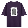 Oversized Classic T-Shirt | Unisex Fit | 100% Super-Combed Cotton | Pre-Shrunk, Double-Stitched | Adults | Personalized | DTF | Typographic | Self-identity | Everyday | Assertive - back - Purple - mockup 2