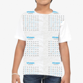 Kids Sports T-Shirt | Unisex Fit | 170 GSM Polyester | Sublimation Printed | Breathable & Fade-Proof | Boys & Girls | Personalized | Minimal | Favorite Individuals | General | Affectionate - front_2 - White - mockup 2