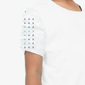 Kids Sports T-Shirt | Unisex Fit | 170 GSM Polyester | Sublimation Printed | Breathable & Fade-Proof | Boys & Girls | Personalized | Minimal | Favorite Individuals | General | Affectionate - right sleeve - White - mockup 5