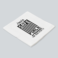 Cloth Napkin | Kitchen & Dining Accessory | 100% Polyester | Durable, Soft, Hemmed Edges | Unisex | Personalized | Typographic | Trust | Secrets | Everyday - front_2 - White - mockup 2