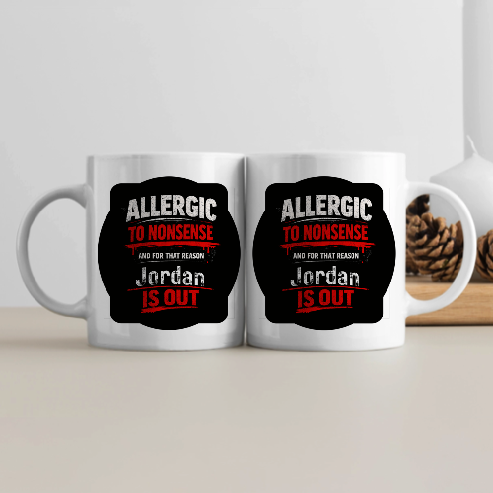 White Coffee Mug | 11 oz Unisex | Premium Ceramic Sublimation | Fade-Proof Glossy Finish | For Him & Her | Personalized | Grunge | Direct Communication | Everyday | Assertive - front - White - mockup 1