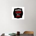 Acrylic Poster | 3mm Glossy Finish | UV Printed | Self-Adhesive Wall Mount | Unisex | Personalized | Grunge | Assertiveness | Everyday | Assertive - front_3 - 12x12Inch - White - mockup 3