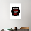 Acrylic Poster | 3mm Glossy Finish | UV Printed | Self-Adhesive Wall Mount | Unisex | Personalized | Grunge | Assertiveness | Everyday | Assertive - front_5 - A3 Poster - White - mockup 5