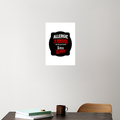 Acrylic Poster | 3mm Glossy Finish | UV Printed | Self-Adhesive Wall Mount | Unisex | Personalized | Grunge | Assertiveness | Everyday | Assertive - front_6 - A4 Poster - White - mockup 6