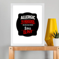 Framed Poster | Multiple Sizes | 300 GSM Art Paper | Laminated, Fade-Proof, 1-inch Frame | Unisex Home Decor | Personalized | DTG | Grunge | Assertiveness | Everyday | Assertive - front_11x14In - 11x14In - mockup 4
