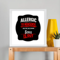 Framed Poster | Multiple Sizes | 300 GSM Art Paper | Laminated, Fade-Proof, 1-inch Frame | Unisex Home Decor | Personalized | DTG | Grunge | Assertiveness | Everyday | Assertive - front_12x12In - 12x12In - mockup 5
