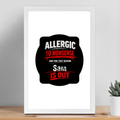 Framed Poster | Multiple Sizes | 300 GSM Art Paper | Laminated, Fade-Proof, 1-inch Frame | Unisex Home Decor | Personalized | DTG | Grunge | Assertiveness | Everyday | Assertive - front_12x18In - 12x18In - mockup 7