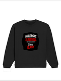 Oversized Sweatshirt | Roomy Relaxed Fit | 400 GSM Cotton Blend | Pre-Shrunk Drop Shoulder | Unisex Adult | Personalized | DTF | Grunge | Assertiveness | Everyday | Assertive - front - Black - mockup 1