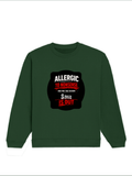 Oversized Sweatshirt | Roomy Relaxed Fit | 400 GSM Cotton Blend | Pre-Shrunk Drop Shoulder | Unisex Adult | Personalized | DTF | Grunge | Assertiveness | Everyday | Assertive - front - Bottle Green - mockup 1