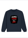 Oversized Sweatshirt | Roomy Relaxed Fit | 400 GSM Cotton Blend | Pre-Shrunk Drop Shoulder | Unisex Adult | Personalized | DTF | Grunge | Assertiveness | Everyday | Assertive - front - Navy Blue - mockup 1
