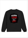 Oversized Sweatshirt | Roomy Relaxed Fit | 400 GSM Cotton Blend | Pre-Shrunk Drop Shoulder | Unisex Adult | Personalized | DTF | Grunge | Assertiveness | Everyday | Assertive - back - Black - mockup 2