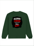 Oversized Sweatshirt | Roomy Relaxed Fit | 400 GSM Cotton Blend | Pre-Shrunk Drop Shoulder | Unisex Adult | Personalized | DTF | Grunge | Assertiveness | Everyday | Assertive - back - Bottle Green - mockup 2