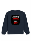 Oversized Sweatshirt | Roomy Relaxed Fit | 400 GSM Cotton Blend | Pre-Shrunk Drop Shoulder | Unisex Adult | Personalized | DTF | Grunge | Assertiveness | Everyday | Assertive - back - Navy Blue - mockup 2
