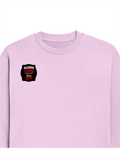 Oversized Sweatshirt | Roomy Relaxed Fit | 400 GSM Cotton Blend | Pre-Shrunk Drop Shoulder | Unisex Adult | Personalized | DTF | Grunge | Assertiveness | Everyday | Assertive - right pocket - Light Baby Pink - mockup 4