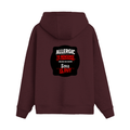 Oversized Hoodie | Relaxed Fit, Drop-Shoulder | 400 GSM Fabric | Warm, Durable | Unisex | Personalized | DTF | Grunge | Assertiveness | Everyday | Assertive - back - Maroon - mockup 2