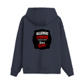 Oversized Hoodie | Relaxed Fit, Drop-Shoulder | 400 GSM Fabric | Warm, Durable | Unisex | Personalized | DTF | Grunge | Assertiveness | Everyday | Assertive - back - Navy Blue - mockup 2
