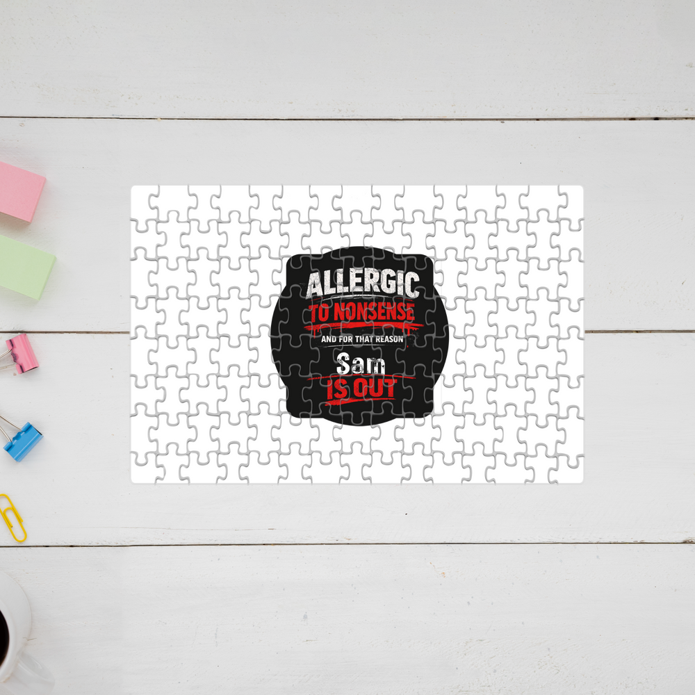 Jigsaw Puzzle | 120 Pieces A4 Size | Recycled Paper Semi-Gloss Finish | Engaging Entertainment Brain Booster | Unisex All Ages | Personalized | Grunge | Assertiveness | Everyday | Assertive - front - mockup 1