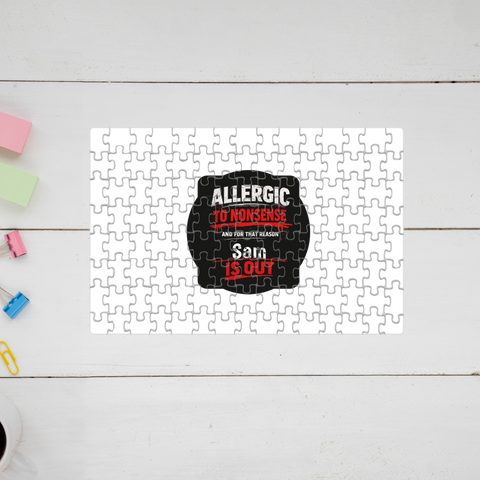 Jigsaw Puzzle | 120 Pieces A4 Size | Recycled Paper Semi-Gloss Finish | Engaging Entertainment Brain Booster | Unisex All Ages | Personalized | Grunge | Assertiveness | Everyday | Assertive - front - mockup 1
