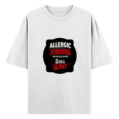 Oversized Classic T-Shirt | Unisex Fit | 100% Super-Combed Cotton | Pre-Shrunk, Double-Stitched | Adults | Personalized | DTF | Grunge | Assertiveness | Everyday | Assertive - front - White - mockup 1
