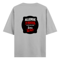 Oversized Classic T-Shirt | Unisex Fit | 100% Super-Combed Cotton | Pre-Shrunk, Double-Stitched | Adults | Personalized | DTF | Grunge | Assertiveness | Everyday | Assertive - back - Grey Melange - mockup 2