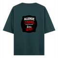 Oversized Classic T-Shirt | Unisex Fit | 100% Super-Combed Cotton | Pre-Shrunk, Double-Stitched | Adults | Personalized | DTF | Grunge | Assertiveness | Everyday | Assertive - back - Petrol Blue - mockup 2
