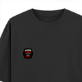 Oversized Classic T-Shirt | Unisex Fit | 100% Super-Combed Cotton | Pre-Shrunk, Double-Stitched | Adults | Personalized | DTF | Grunge | Assertiveness | Everyday | Assertive - left pocket - Black - mockup 3