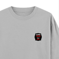 Oversized Classic T-Shirt | Unisex Fit | 100% Super-Combed Cotton | Pre-Shrunk, Double-Stitched | Adults | Personalized | DTF | Grunge | Assertiveness | Everyday | Assertive - right pocket - Grey Melange - mockup 4