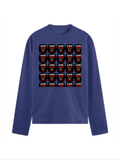 Male Full Sleeve T-Shirt | Regular Fit Men's | 180 GSM Bio-Washed Cotton Blend | DTG Print | Double Stitched Seam, Ribbed Neck | Personalized | DTG | Grunge | Assertiveness | Everyday | Assertive - front - Royal Blue - mockup 1