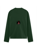 Male Full Sleeve T-Shirt | Regular Fit Men's | 180 GSM Bio-Washed Cotton Blend | DTG Print | Double Stitched Seam, Ribbed Neck | Personalized | DTG | Grunge | Assertiveness | Everyday | Assertive - back - Bottle Green - mockup 2