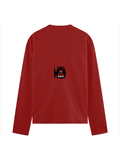 Male Full Sleeve T-Shirt | Regular Fit Men's | 180 GSM Bio-Washed Cotton Blend | DTG Print | Double Stitched Seam, Ribbed Neck | Personalized | DTG | Grunge | Assertiveness | Everyday | Assertive - back - Red - mockup 2