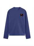 Male Full Sleeve T-Shirt | Regular Fit Men's | 180 GSM Bio-Washed Cotton Blend | DTG Print | Double Stitched Seam, Ribbed Neck | Personalized | DTG | Grunge | Assertiveness | Everyday | Assertive - left pocket - Royal Blue - mockup 3