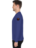 Male Full Sleeve T-Shirt | Regular Fit Men's | 180 GSM Bio-Washed Cotton Blend | DTG Print | Double Stitched Seam, Ribbed Neck | Personalized | DTG | Grunge | Assertiveness | Everyday | Assertive - left sleeve - Royal Blue - mockup 5