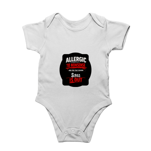Rompers | Regular Fit Baby & Toddler | Bio-Washed Cotton | Double Stitched, Pre-Shrunk | Unisex | Personalized | DTG | Grunge | Assertiveness | Everyday | Assertive - front - White - mockup 1