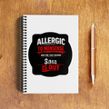 NotePad | A5 Size | Digital Print | 120 Pages | Unisex | Personalized | Grunge | Assertiveness | Everyday | Assertive - front - White - mockup 1