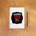 NotePad | A5 Size | Digital Print | 120 Pages | Unisex | Personalized | Grunge | Assertiveness | Everyday | Assertive - front_2 - White - mockup 3