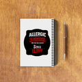 NotePad | A5 Size | Digital Print | 120 Pages | Unisex | Personalized | Grunge | Assertiveness | Everyday | Assertive - back_3 - White - mockup 6