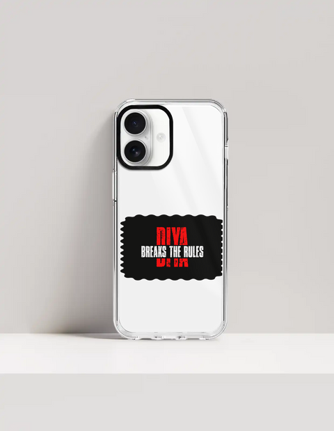 Hard Clear Case | iPhone | TPU Sides & PC Back | Detachable Camera Protector, Scratch-Proof | Unisex | Personalized | Bold | Defiance | Everyday | Assertive | Breaks The Rules - front_17 - 17 - mockup 1