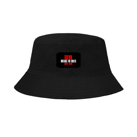 Classic Bucket Hat | Unisex Heavy Cotton | DTG Printed | Sun Protection & Comfort | Men & Women | Personalized | DTG | Bold | Defiance | Everyday | Assertive | Breaks The Rules - front - Black - mockup 1