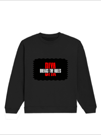 Oversized Sweatshirt | Roomy Relaxed Fit | 400 GSM Cotton Blend | Pre-Shrunk Drop Shoulder | Unisex Adult | Personalized | DTF | Bold | Defiance | Everyday | Assertive | Breaks The Rules