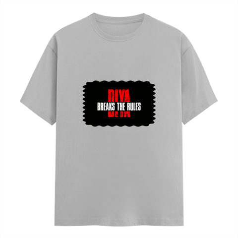 Classic Crew T-Shirt | Men's Regular Fit | 180 GSM Bio-Washed Cotton | DTG Print Ready | Double-Stitched & Ribbed Neck | Personalized | DTG | Bold | Defiance | Everyday | Assertive | Breaks The Rules - front - Grey Melange - mockup 1