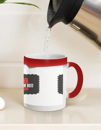 Magic Coffee Mug | 11 oz | Ceramic | Heat-Activated Design Reveal | Unisex | Personalized | Bold | Defiance | Everyday | Assertive | Breaks The Rules