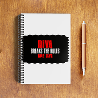 NotePad | A5 Size | Digital Print | 120 Pages | Unisex | Personalized | Bold | Defiance | Everyday | Assertive | Breaks The Rules