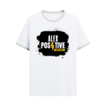 Ringer T-shirt | Unisex | DTG Print | Contrast Trim | Men's, Women's | Personalized | DTG | Grunge | Positive Affirmations | Energy | Everyday | Uplifting - front - White Black - mockup 1