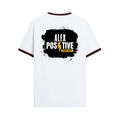 Ringer T-shirt | Unisex | DTG Print | Contrast Trim | Men's, Women's | Personalized | DTG | Grunge | Positive Affirmations | Energy | Everyday | Uplifting - back - Maroon off white - mockup 2