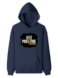 Pullover Hoodie | Unisex Regular Fit | Tri-Layer Cotton Blend | DTG Print Ready | Adults | Personalized | DTG | Grunge | Positive Affirmations | Energy | Everyday | Uplifting - front - Navy Blue - mockup 1