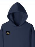 Pullover Hoodie | Unisex Regular Fit | Tri-Layer Cotton Blend | DTG Print Ready | Adults | Personalized | DTG | Grunge | Positive Affirmations | Energy | Everyday | Uplifting - right pocket - Navy Blue - mockup 4